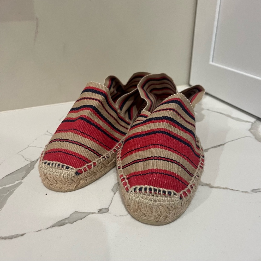 Batona, Striped Espadrilles in Red and Beige, size 39 - Picture 5 of 10